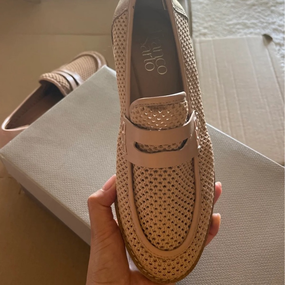Franco Sarto Peach Celeste Loafers